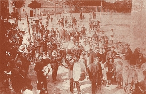 Banda de música en Mamariga 1925
